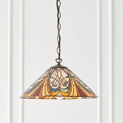 Endon 64162 - Żyrandol na łańcuchu HECTOR 1xE27/60W/230V śr. 40 cm