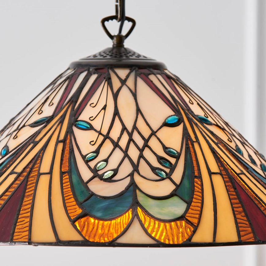 Endon 64162 - Żyrandol na łańcuchu HECTOR 1xE27/60W/230V śr. 40 cm