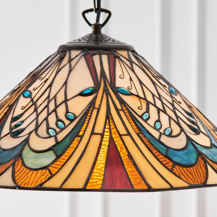 Endon 64162 - Żyrandol na łańcuchu HECTOR 1xE27/60W/230V śr. 40 cm