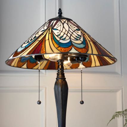 Endon 64163 - Lampa stołowa HECTOR 2xE27/60W/230V śr. 40 cm