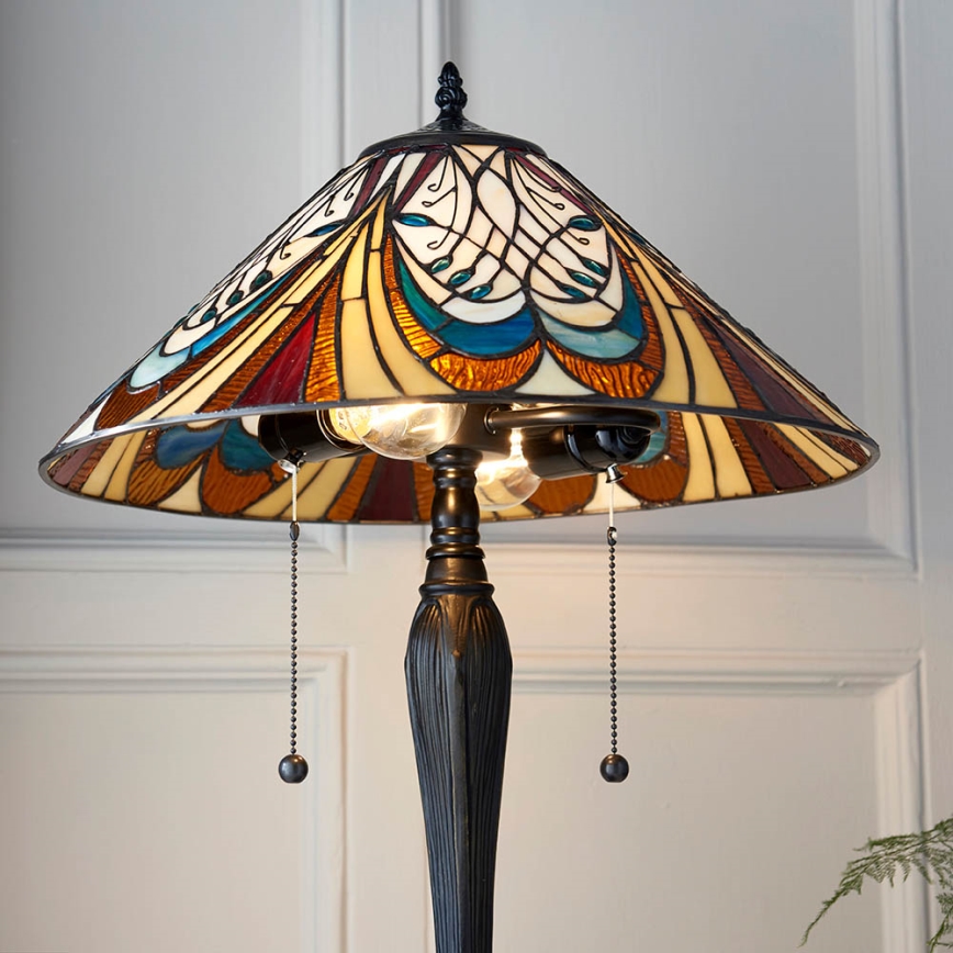 Endon 64163 - Lampa stołowa HECTOR 2xE27/60W/230V śr. 40 cm