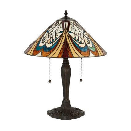 Endon 64163 - Lampa stołowa HECTOR 2xE27/60W/230V śr. 40 cm