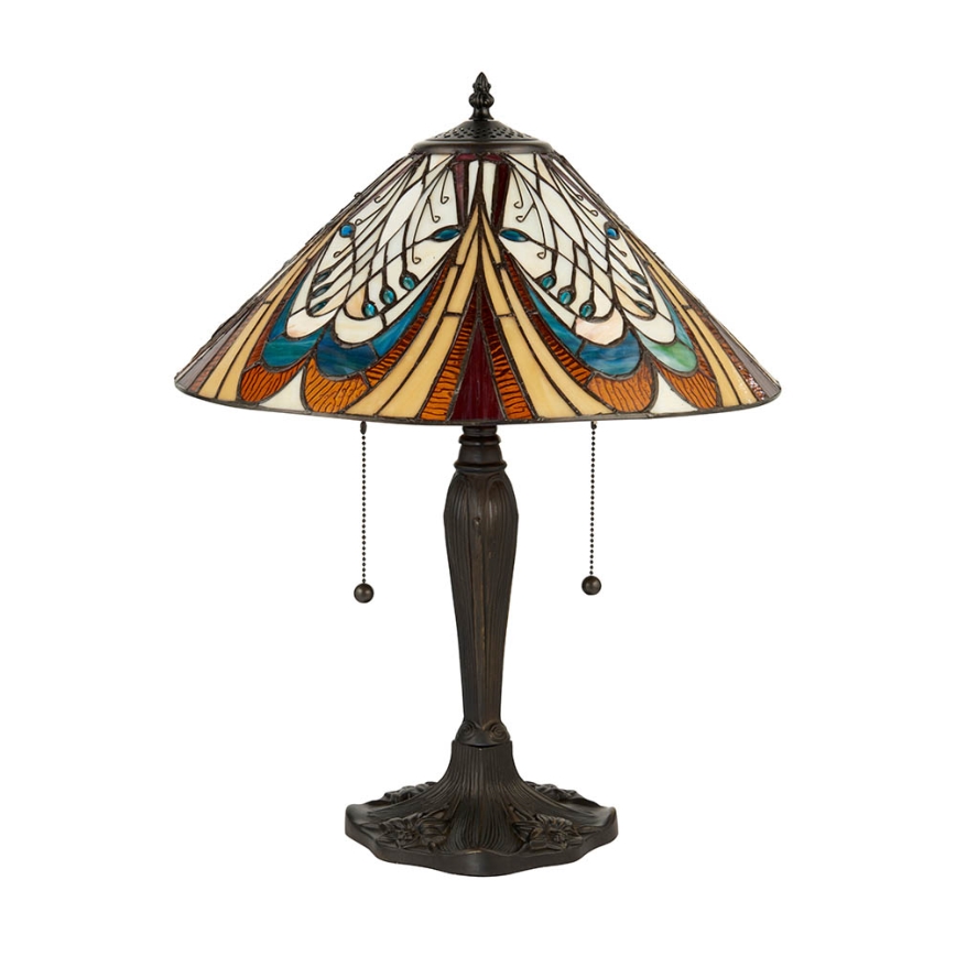 Endon 64163 - Lampa stołowa HECTOR 2xE27/60W/230V śr. 40 cm