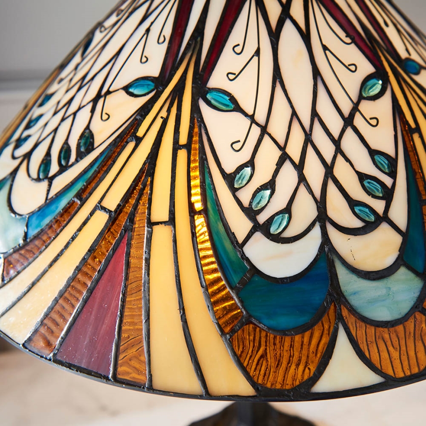 Endon 64163 - Lampa stołowa HECTOR 2xE27/60W/230V śr. 40 cm