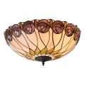 Endon 64173 - Lampa sufitowa Tiffany HUTCHINSON 2xE27/60W/230V śr. 50 cm