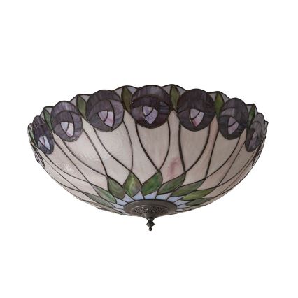 Endon 64173 - Lampa sufitowa Tiffany HUTCHINSON 2xE27/60W/230V śr. 50 cm