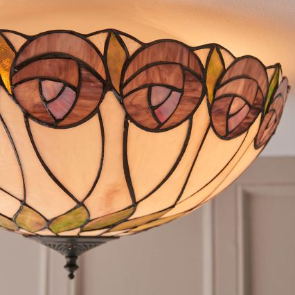 Endon 64173 - Plafon HUTCHINSON 2xE27/60W/230V śr. 50 cm