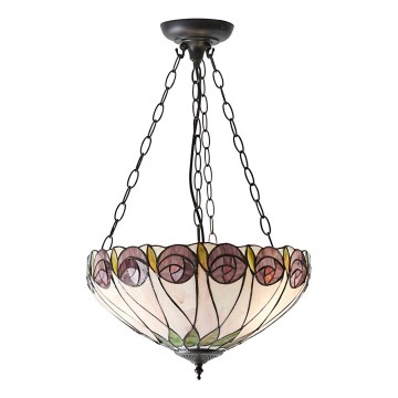 Endon 64175 - Żyrandol na łańcuchu HUTCHINSON 3xE27/60W/230V śr. 40 cm