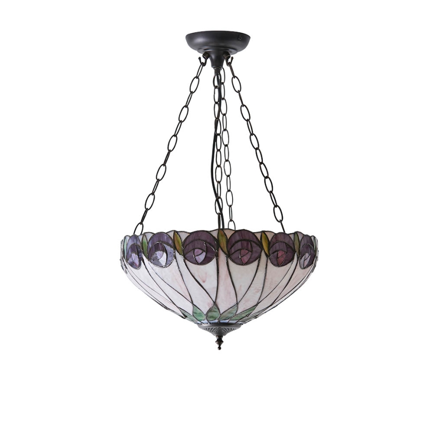Endon 64175 - Żyrandol na łańcuchu HUTCHINSON 3xE27/60W/230V śr. 40 cm