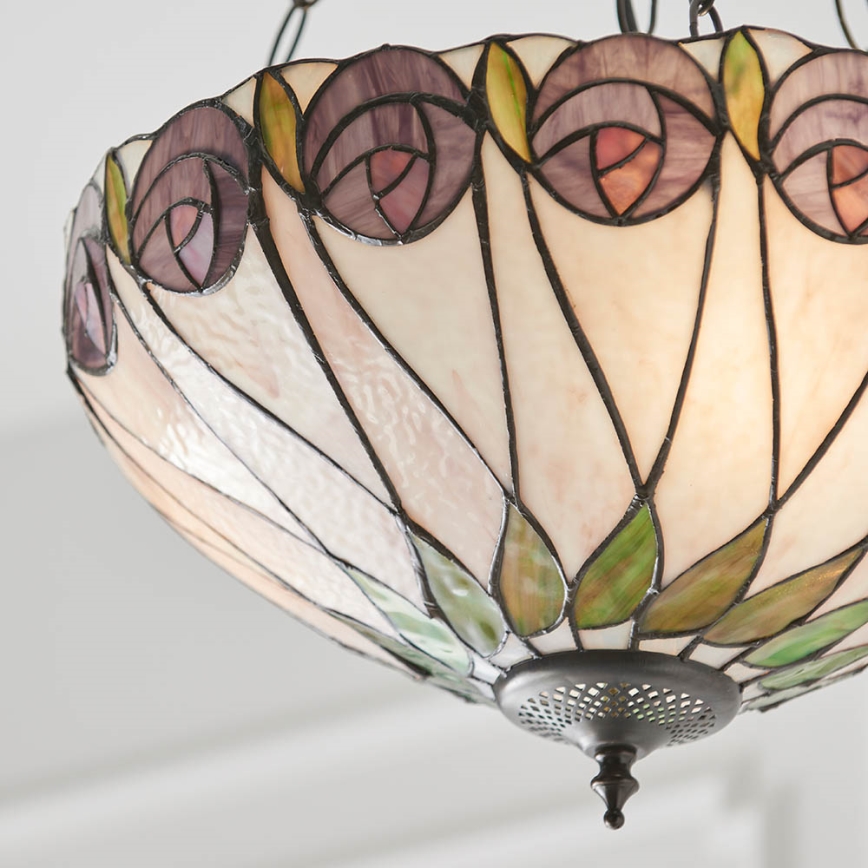 Endon 64175 - Żyrandol na łańcuchu HUTCHINSON 3xE27/60W/230V śr. 40 cm