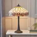 Endon 64177 - Lampa stołowa Tiffany HUTCHINSON 1xE27/60W/230V, średnica 40 cm