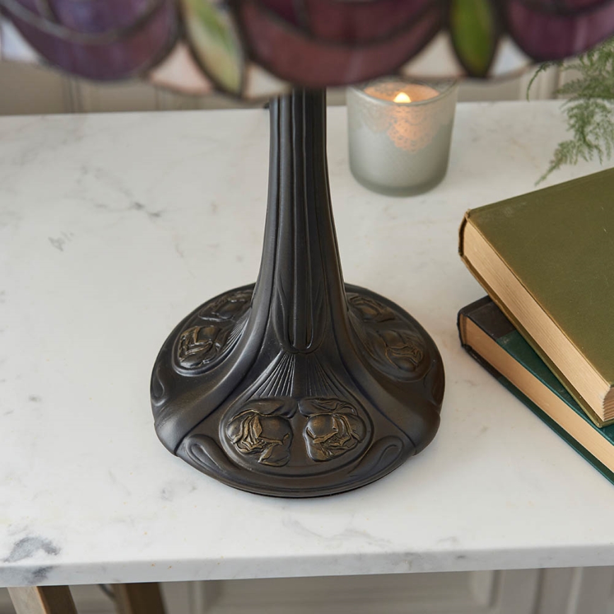 Endon 64177 - Lampa stołowa Tiffany HUTCHINSON 1xE27/60W/230V, średnica 40 cm