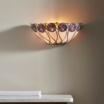 Endon 64178 - Kinkiet Tiffany HUTCHINSON 1xE14/40W/230V