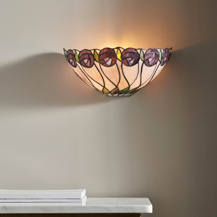 Endon 64178 - Kinkiet Tiffany HUTCHINSON 1xE14/40W/230V
