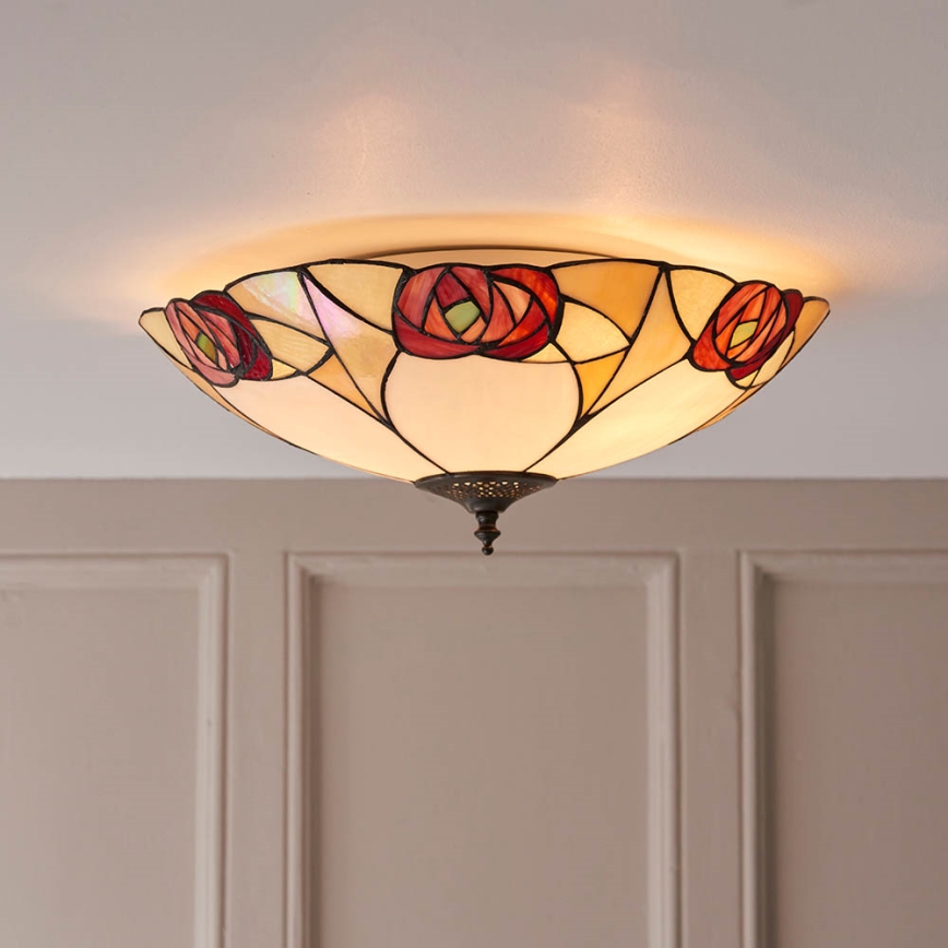 Endon 64182 - Plafon INGRAM 2xE27/60W/230V śr. 45 cm