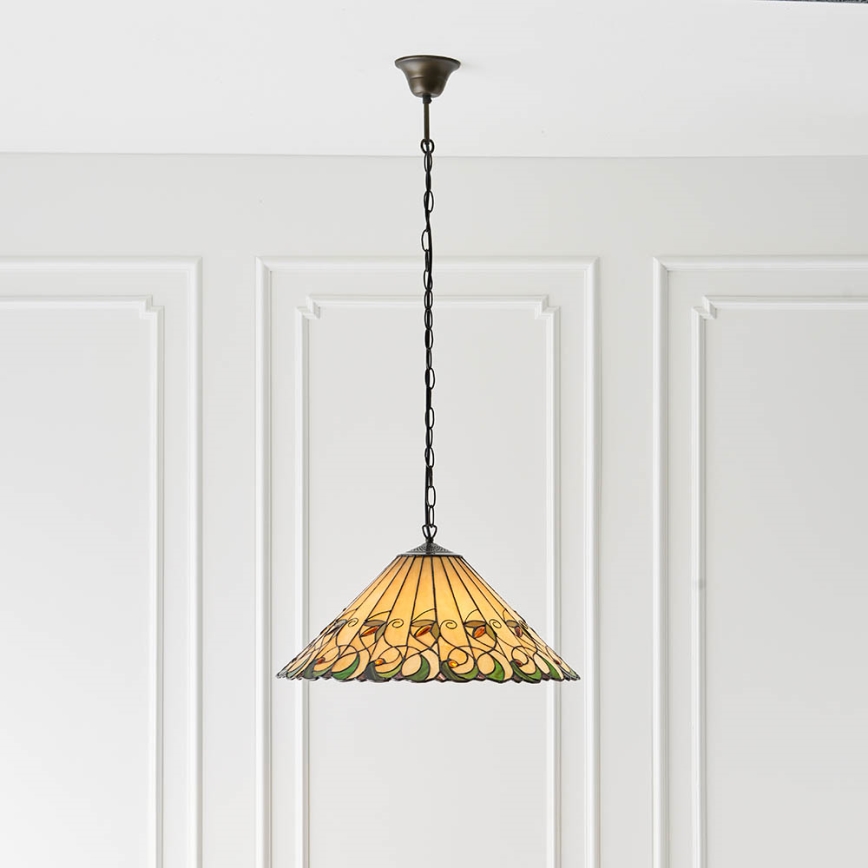 Endon 64194 - Żyrandol na łańcuchu JAMELIA 3xE27/60W/230V śr. 50 cm