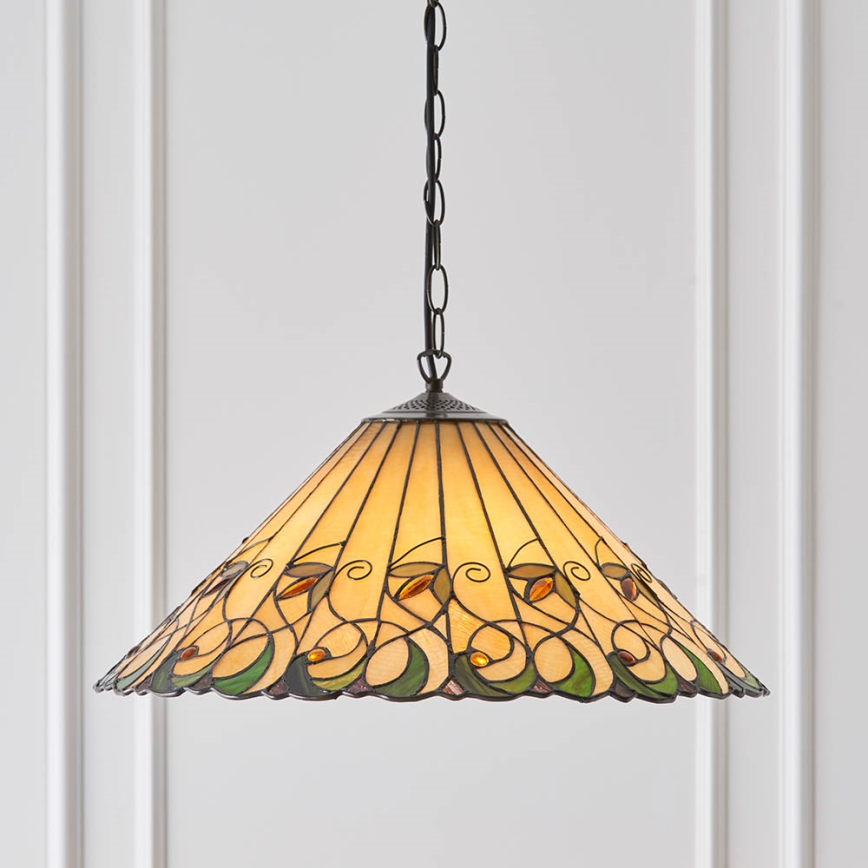 Endon 64194 - Żyrandol na łańcuchu JAMELIA 3xE27/60W/230V śr. 50 cm