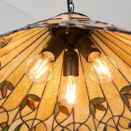 Endon 64194 - Żyrandol na łańcuchu JAMELIA 3xE27/60W/230V śr. 50 cm