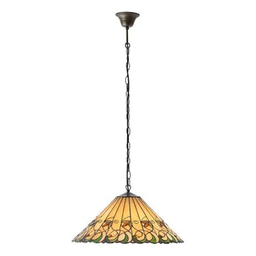 Endon 64194 - Żyrandol na łańcuchu Tiffany JAMELIA 3xE27/60W/230V śr. 50 cm