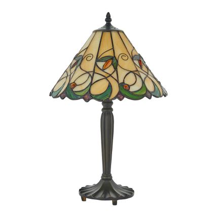 Endon 64195 - Lampa stołowa Tiffany JAMELIA 1x E27/60W/230V, Ø 31 cm