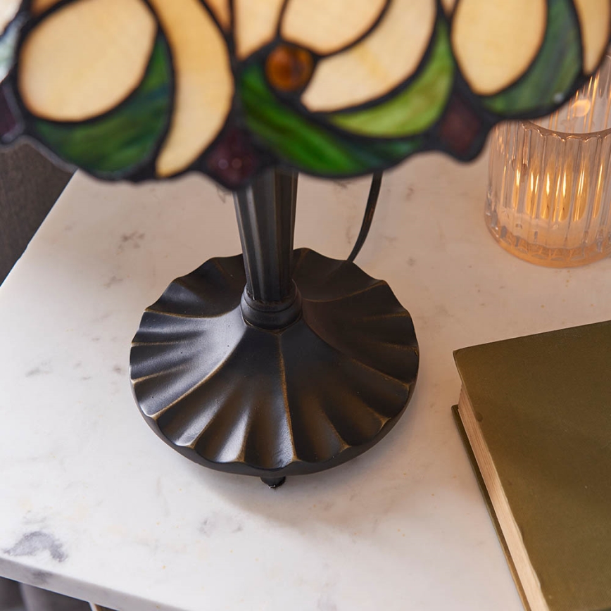 Endon 64195 - Lampa stołowa Tiffany JAMELIA 1x E27/60W/230V, Ø 31 cm