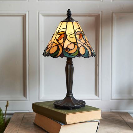 Endon 64196 - Lampa stołowa Tiffany JAMELIA 1xE14/40W/230V śr. 20 cm