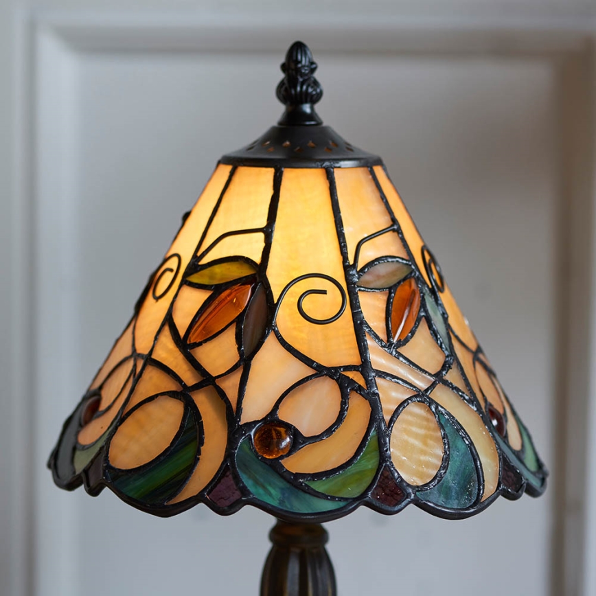 Endon 64196 - Lampa stołowa Tiffany JAMELIA 1xE14/40W/230V śr. 20 cm