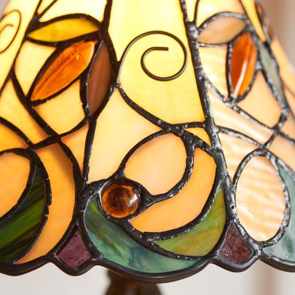 Endon 64196 - Lampa stołowa Tiffany JAMELIA 1xE14/40W/230V śr. 20 cm