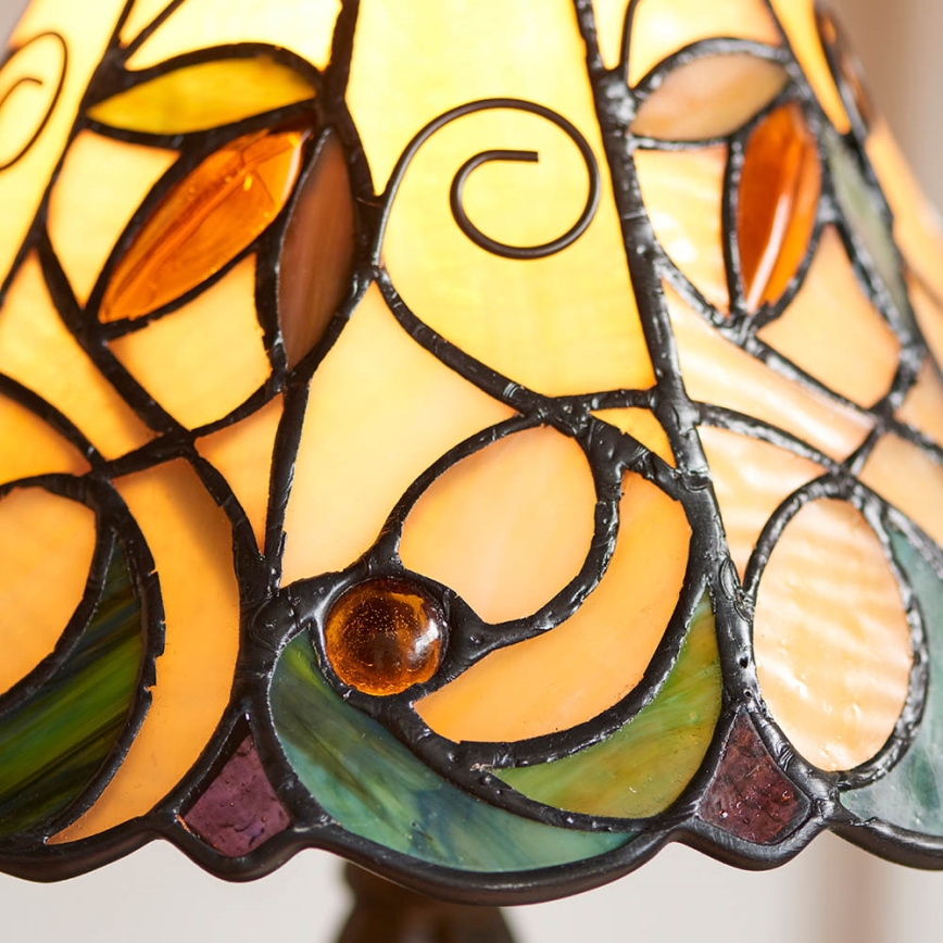 Endon 64196 - Lampa stołowa Tiffany JAMELIA 1xE14/40W/230V śr. 20 cm