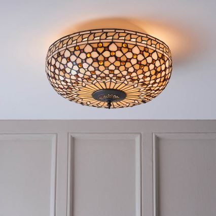 Endon 64276 - Lampa sufitowa MILLE FEUX 2xE27/60W/230V śr. 45 cm