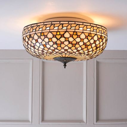 Endon 64276 - Lampa sufitowa MILLE FEUX 2xE27/60W/230V śr. 45 cm