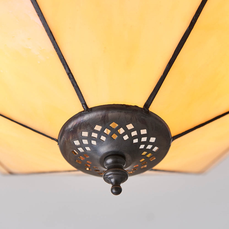 Endon 64284 - Lampa sufitowa Tiffany NEVADA 2xE27/60W/230V śr. 40 cm