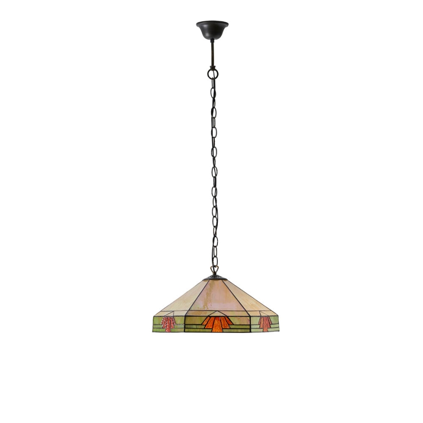 Endon 64285 - Żyrandol na łańcuchu NEVADA 1xE27/60W/230V śr. 35 cm
