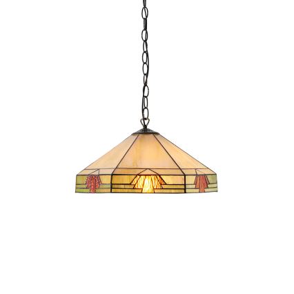 Endon 64285 - Żyrandol na łańcuchu NEVADA 1xE27/60W/230V śr. 35 cm