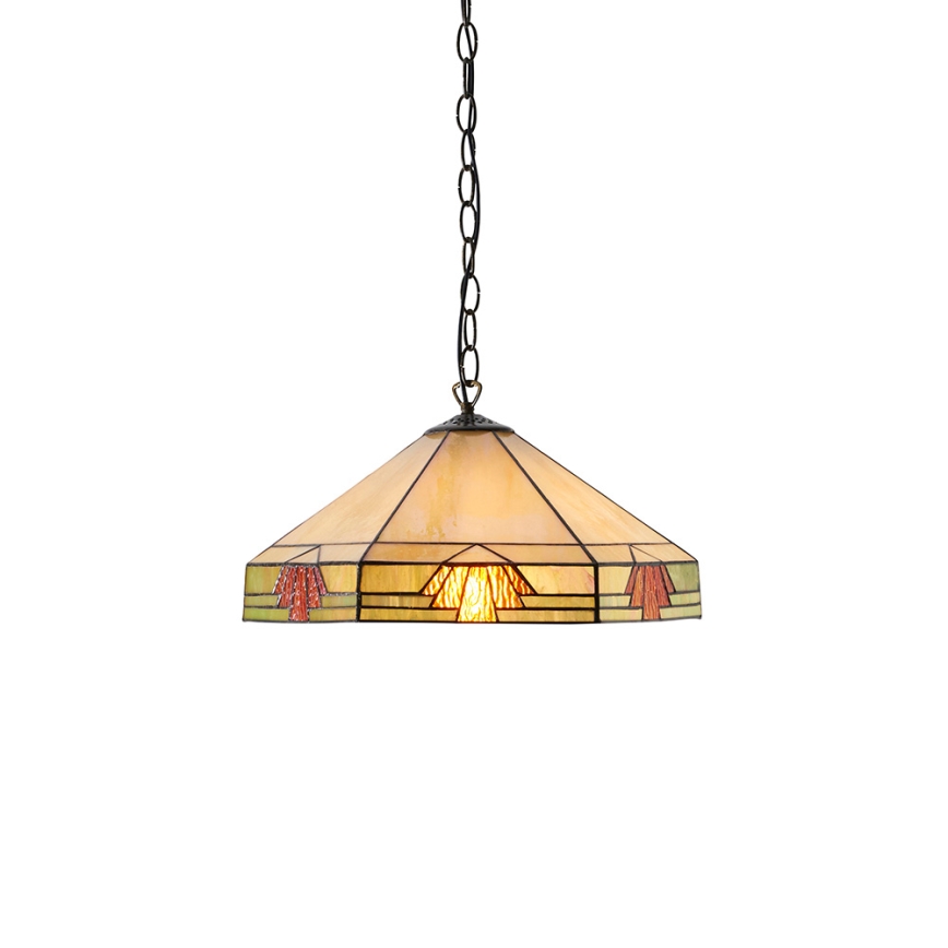 Endon 64285 - Żyrandol na łańcuchu NEVADA 1xE27/60W/230V śr. 35 cm