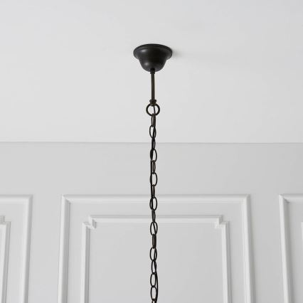 Endon 64285 - Żyrandol na łańcuchu NEVADA 1xE27/60W/230V śr. 35 cm