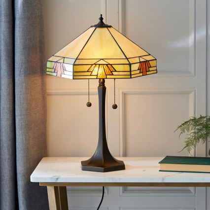 Endon 64286 - Lampa stołowa NEVADA 2xE27/60W/230V śr. 40 cm