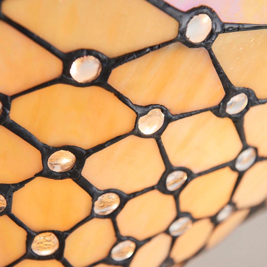 Endon 64300 - Przysufitowy żyrandol Tiffany PEARL 3xE27/60W/230V Ø 37 cm