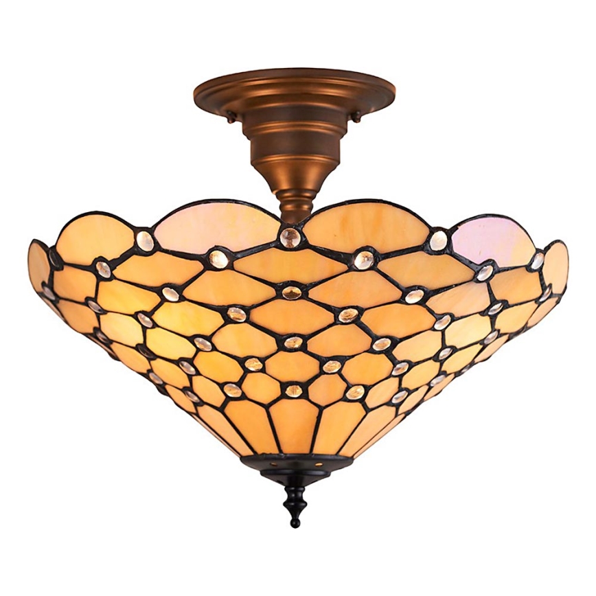 Endon 64300 - Żyrandol natynkowy PEARL 3xE27/60W/230V śr. 37 cm