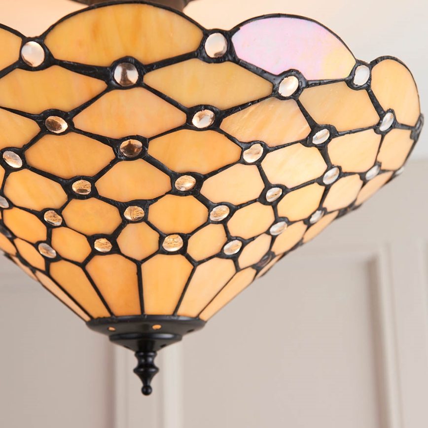 Endon 64300 - Żyrandol natynkowy PEARL 3xE27/60W/230V śr. 37 cm