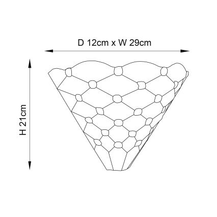 Endon 64302 - Kinkiet PEARL 1xE14/40W/230V