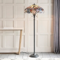 Endon 64323 - Lampa podłogowa Tiffany SULLIVAN 2xE27/60W/230V Ø 56 cm