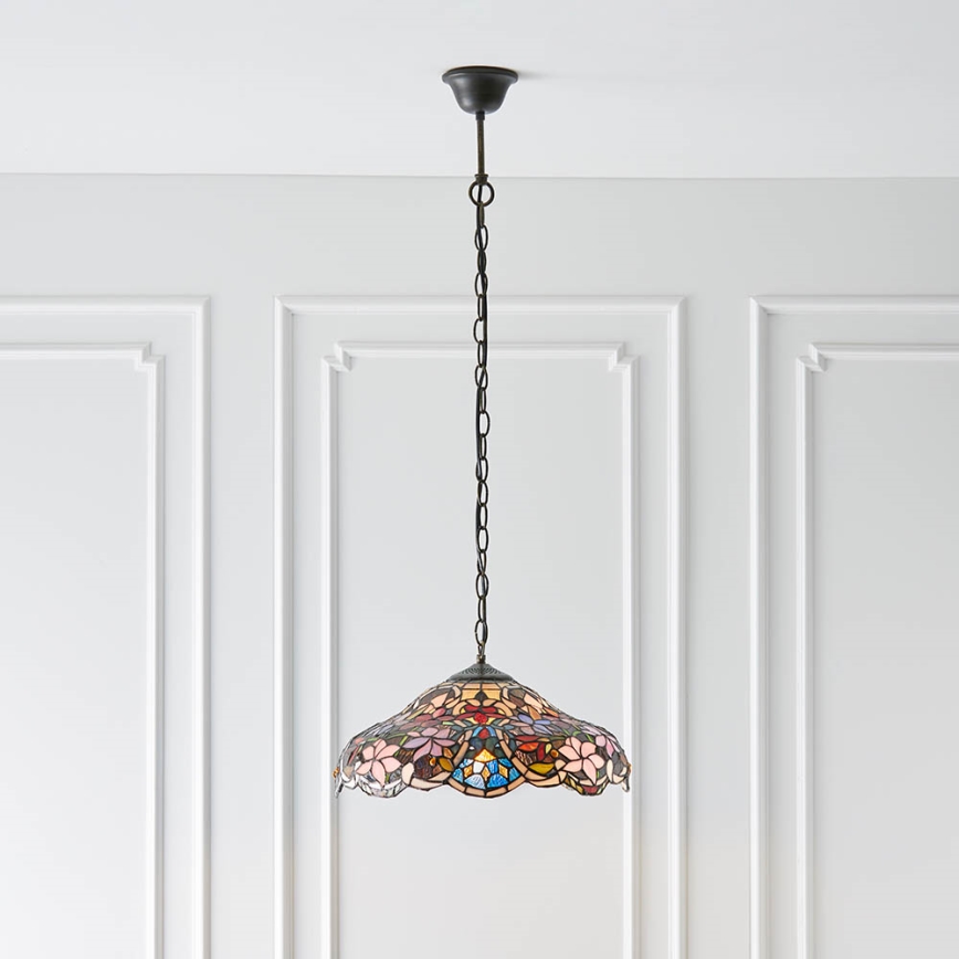Endon 64325 - Żyrandol na łańcuchu SULLIVAN 1xE27/60W/230V, śr. 40 cm