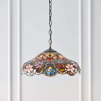 Endon 64325 - Żyrandol na łańcuchu SULLIVAN 1xE27/60W/230V, śr. 40 cm