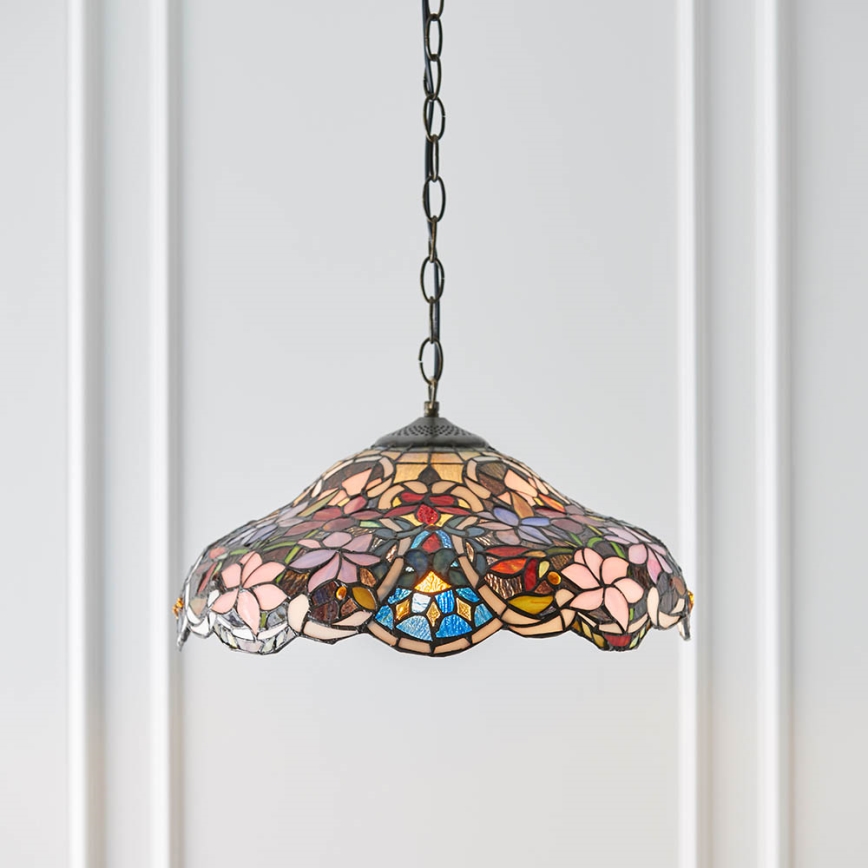 Endon 64325 - Żyrandol na łańcuchu SULLIVAN 1xE27/60W/230V, śr. 40 cm