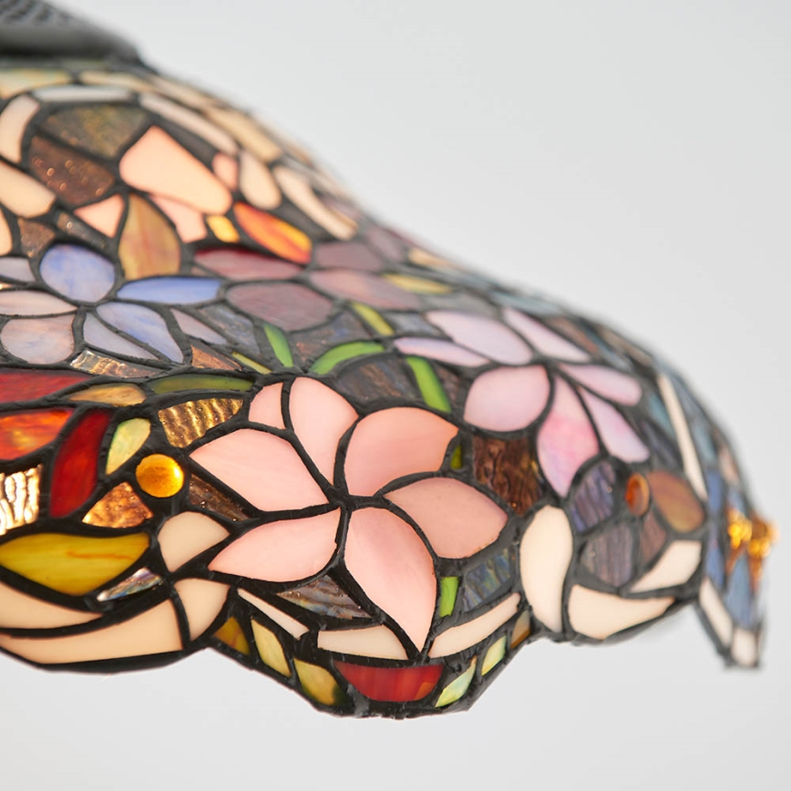 Endon 64325 - Żyrandol na łańcuchu Tiffany SULLIVAN 1xE27/60W/230V śr. 40 cm