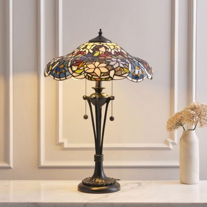 Endon 64326 - Lampa stołowa SULLIVAN 2xE27/60W/230V śr. 40 cm