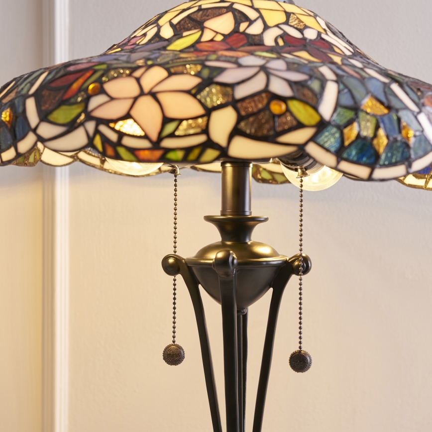 Endon 64326 - Lampa stołowa SULLIVAN 2xE27/60W/230V śr. 40 cm