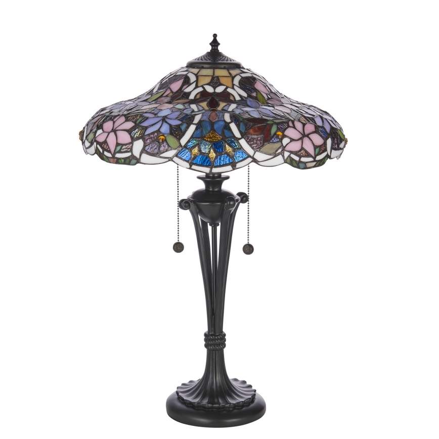 Endon 64326 - Lampa stołowa Tiffany SULLIVAN 2xE27/60W/230V Ø 40 cm