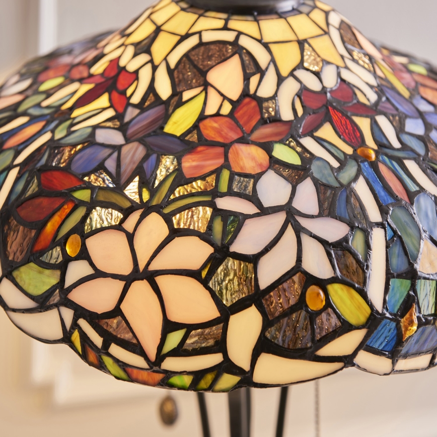 Endon 64326 - Lampa stołowa Tiffany SULLIVAN 2xE27/60W/230V Ø 40 cm
